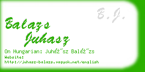 balazs juhasz business card
